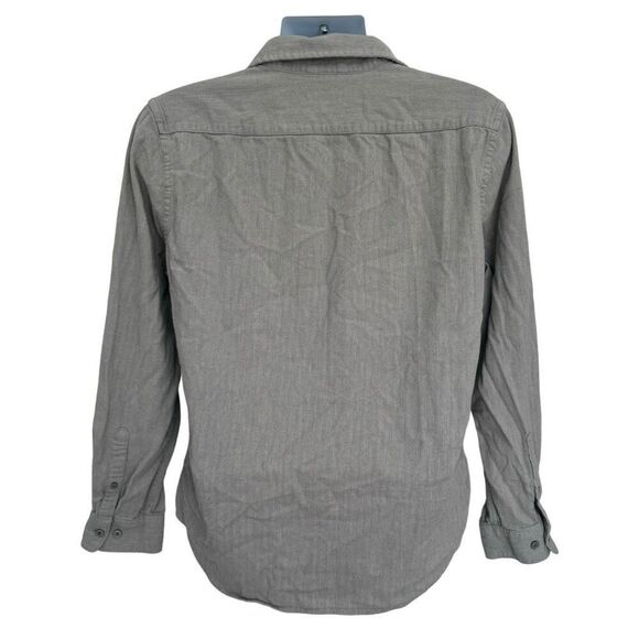 Express Men’s Long Sleeve Button Down Shirt Gray Size Medium - Picture 5 of 7